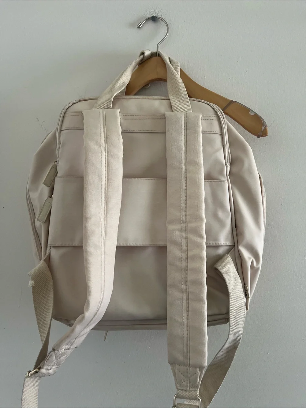 BEIS Cream Backpack - Versatile Travel Bag